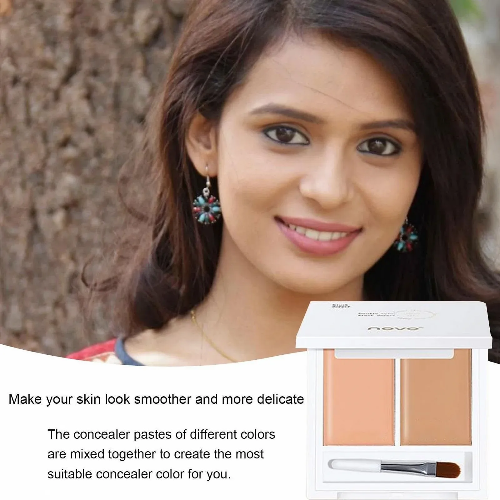 Палетка консилерів Renywosi Крем | 2 кольори, фото №3