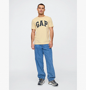Футболка Gap Everyday Soft Logo Бежевый XL - Фото 1