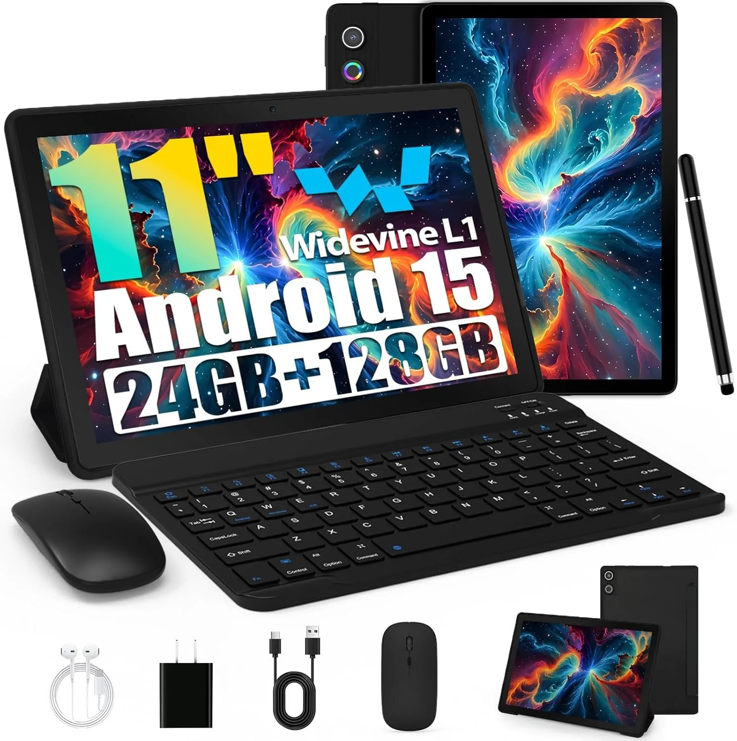 Планшет 10.1" Laptok A7 3+12/64Gb 8 ядер Android 14 6800 mAh Чорний, фото №1