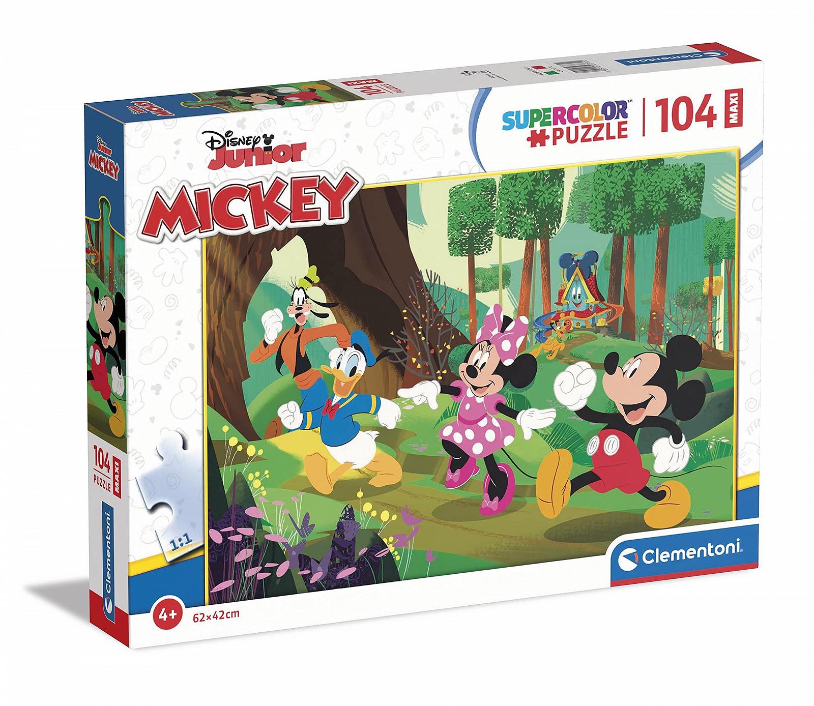 Пазл Clementoni Supercolour Disney Mickey and Friends 104 Maxi детали 4+ года Разноцветный, фото №1