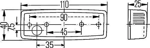Ліхтар боковий габаритний HELLA 2PS 006 717-031, фото №3 Ліхтар боковий габаритний HELLA 2PS 006 717-031, фото №3