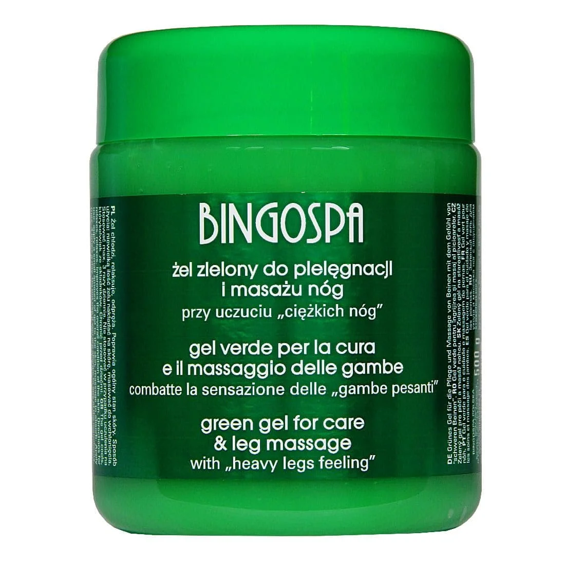 Гель для ног BINGOSPA Green Gel для тяжелых ног и при варикозе 500 мл, фото №1