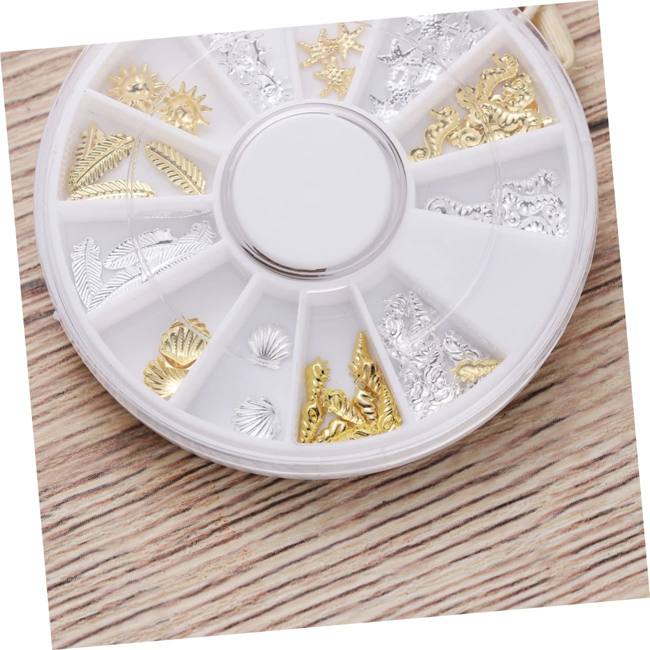 Блестки для ногтей FRCOLOR 3 шт 12 Наклейки для ногтей DIY, украшения для ногтей, блестящие стразы для ногтей, золотые блестящие листы для ногтей для детей, фото №3