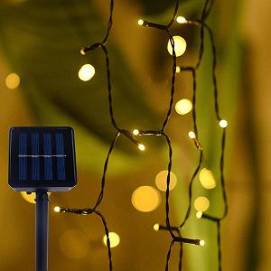 Гірлянда ENLACE Сонячна 5 м 20 LED Теплий білий - Фото 1