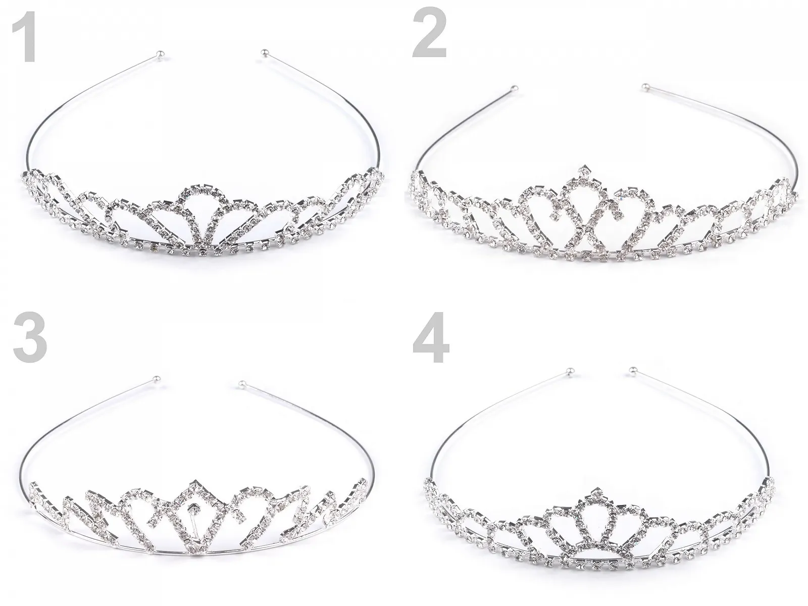 Вінок-обруч для весілля/першого причастя з кристалами, One Size, фото №2