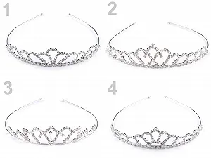 Венок-обруч для свадьбы/первого причастия с кристаллами, One Size synthetic.ua - Фото 1