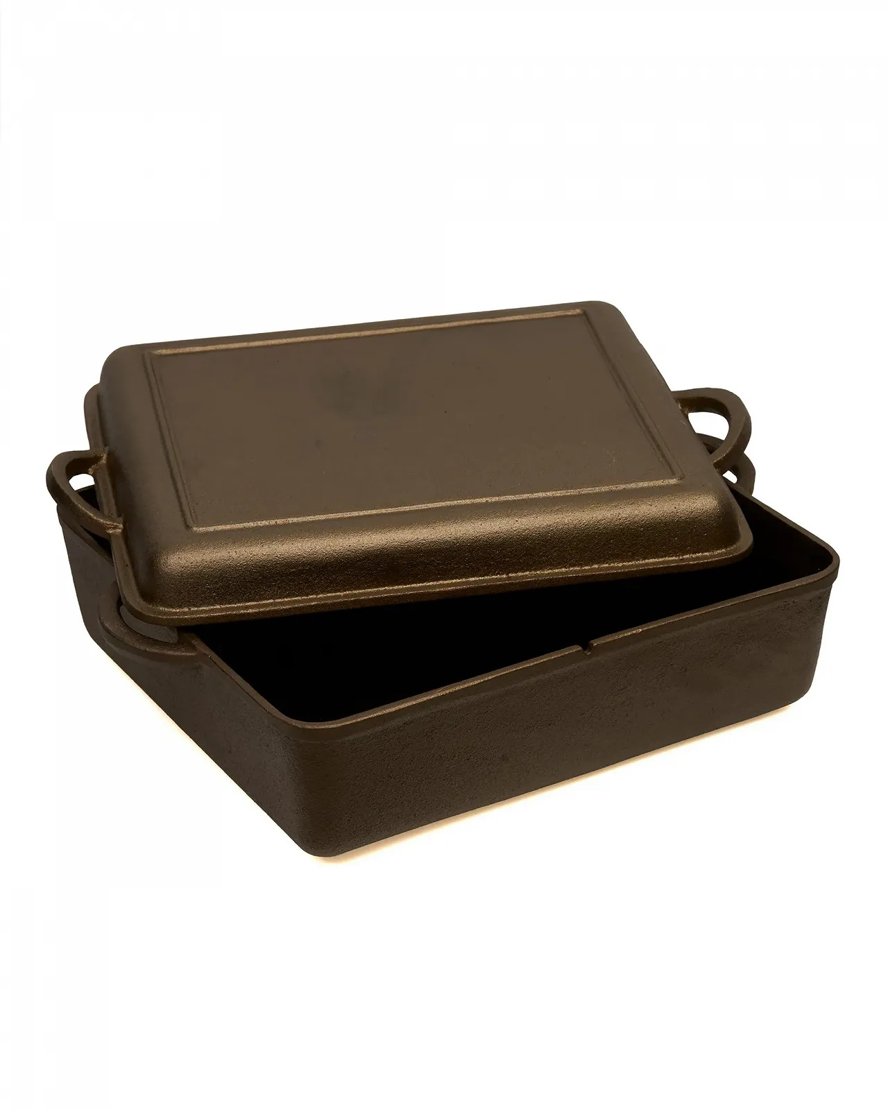 Жаровня Pott & Flamme чугунная ручной полировки 10.8 л с крышкой-гриль для индукции, фото №1