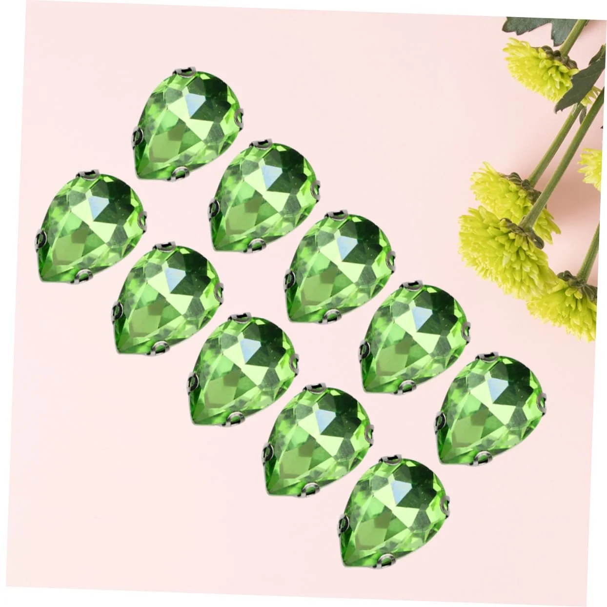 Стразы Листок Lurrose Уникальные кристаллы стекла высокой чистоты для обуви и аксессуаров для одежды, фото №7