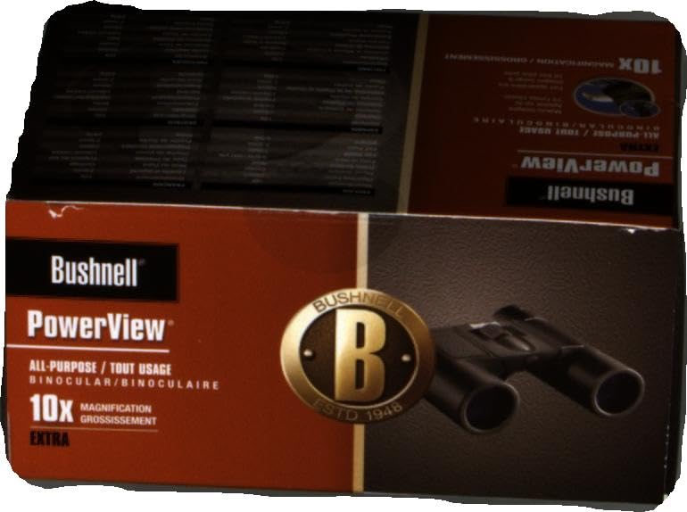 Біноклі Bushnell Powerview 10x25 Porro Prism Компактні Чорний, фото №2 Біноклі Bushnell Powerview 10x25 Porro Prism Компактні Чорний, фото №2