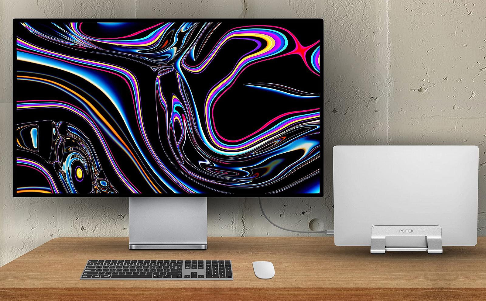 Регульована алюмінієва підставка для ноутбука, вертикальний док-тримач, регульована ширина слота 12-42 мм, фото №2