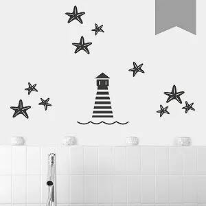 Наклейка на стіну Wandkings Lighthouse and Starfish Set Small 33 кольори - Фото 1