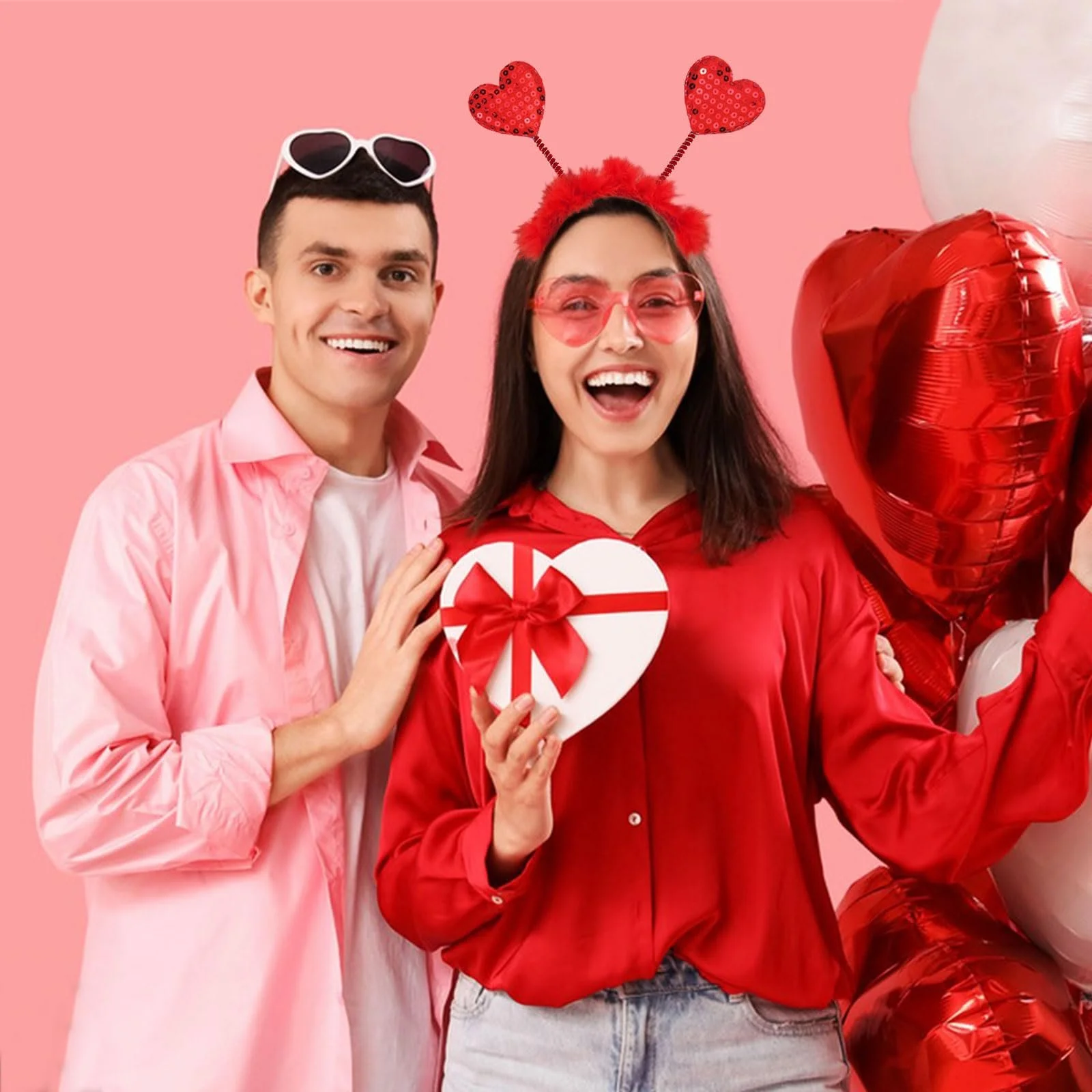 Обруч для волосся Серце Червоний, фото №5