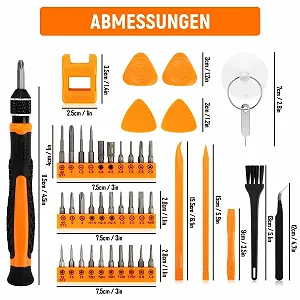 Набір прецизійних викруток Yooyan 42 предмети для iPhone, iPad, PS4, Xbox, ноутбука synthetic.ua - Фото 1