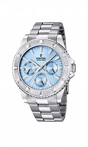 Женские часы FESTINA Серый корпус из нержавеющей стали Серый ремешок из нержавеющей стали - Фото 1