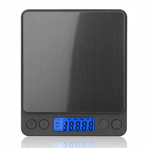 Цифрові кухонні ваги mafiti 3 kg 0.1 g Black - Фото 1