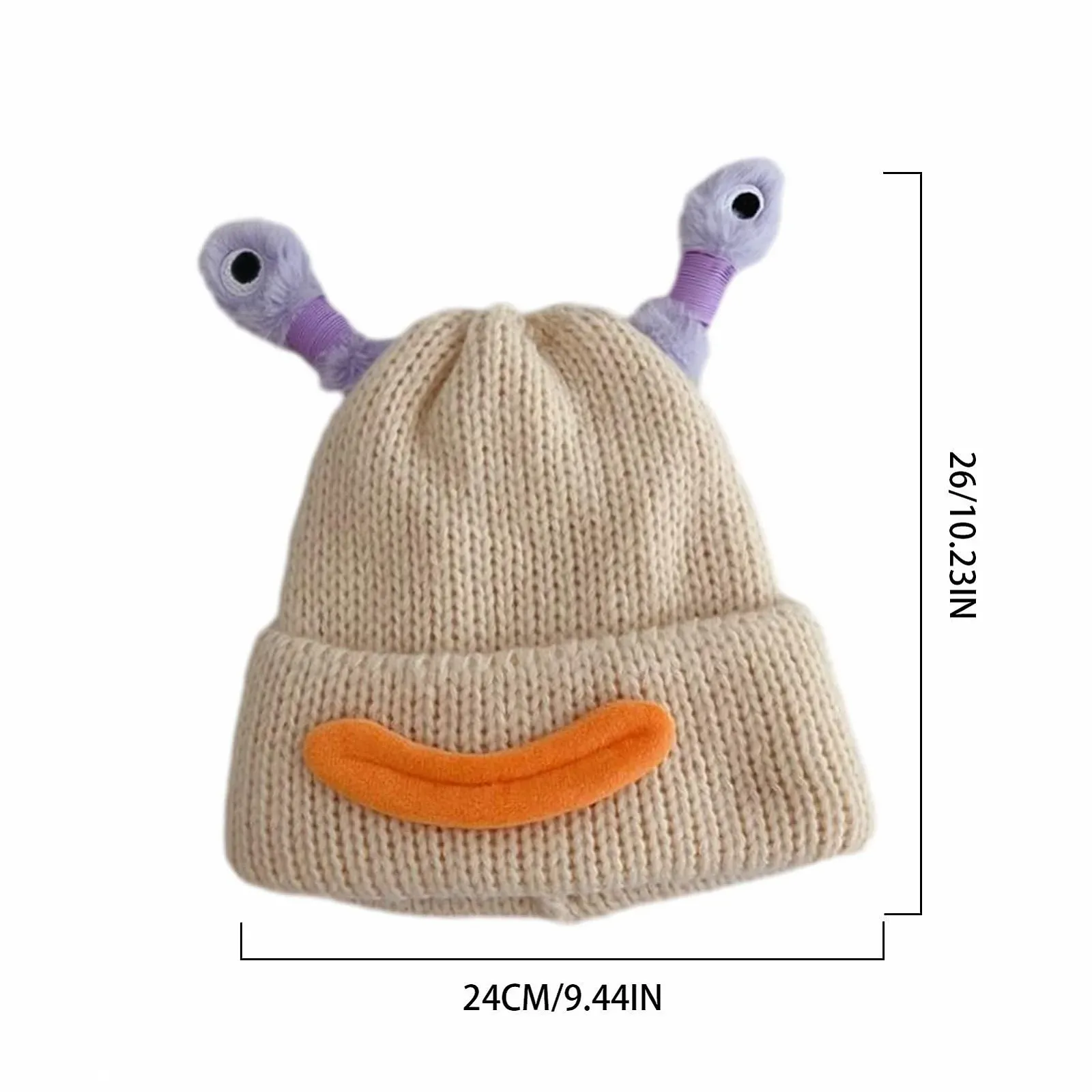 Шапка-бини Demaxiyad Смешная, зимняя трикотажная, фото №4