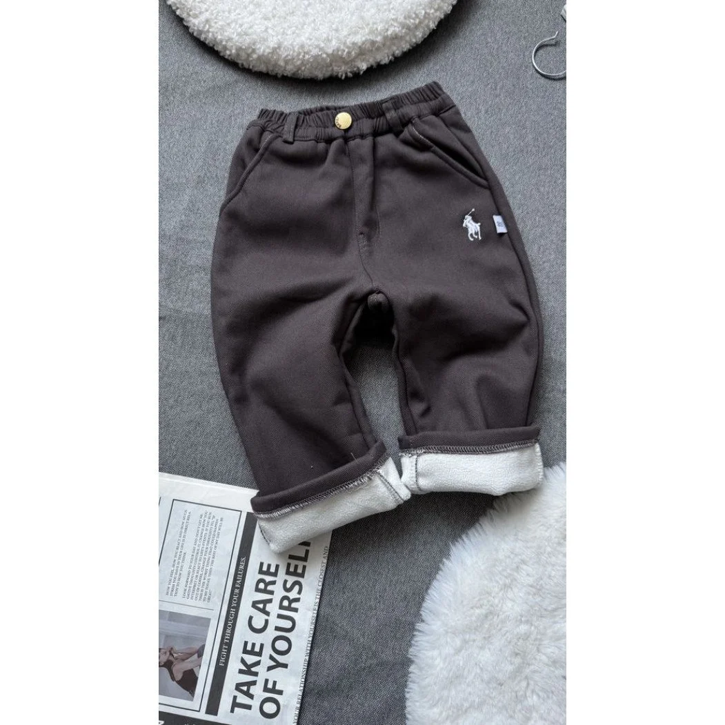 Утеплені штани для хлопчика від 90 до 130 см на плюші, фото №3