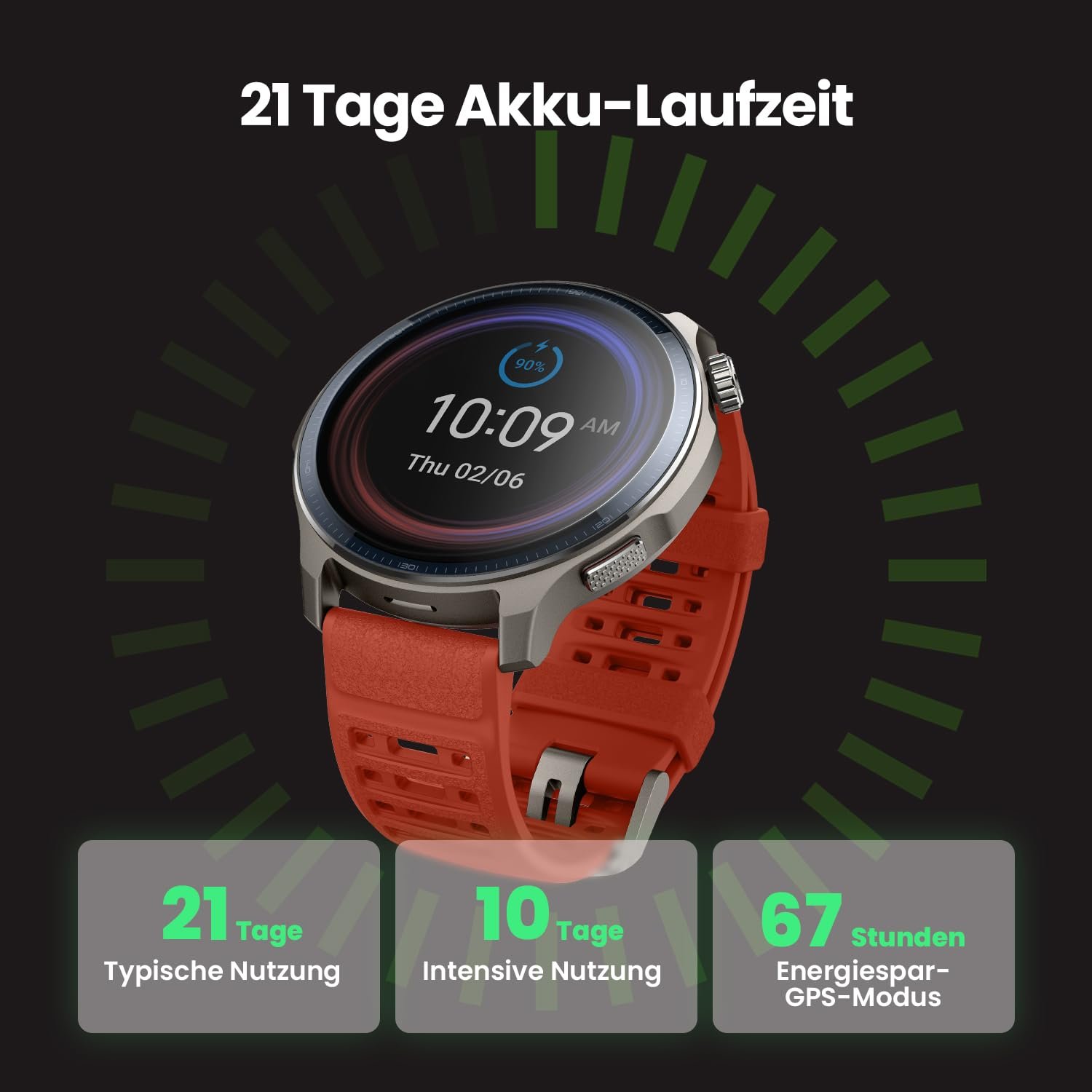 Смарт-годинник Amazfit Balance 2 47 мм, AMOLED 1.5 дюйма, сапфірове скло, фото №7