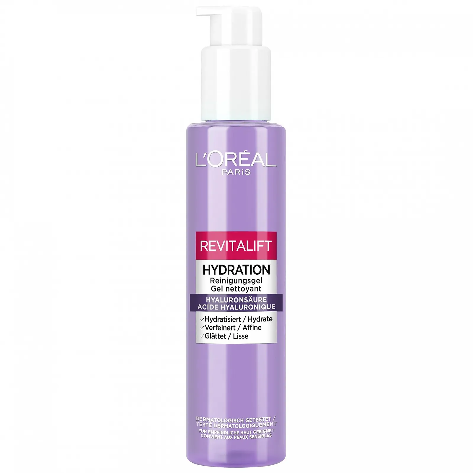 Гель для вмивання L'Oréal Paris Revitalift Зволоження з гіалуроновою кислотою 150 мл, фото №1