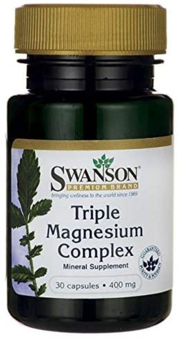 Магний Swanson Triple Magnesium Complex 30 caps, фото №1