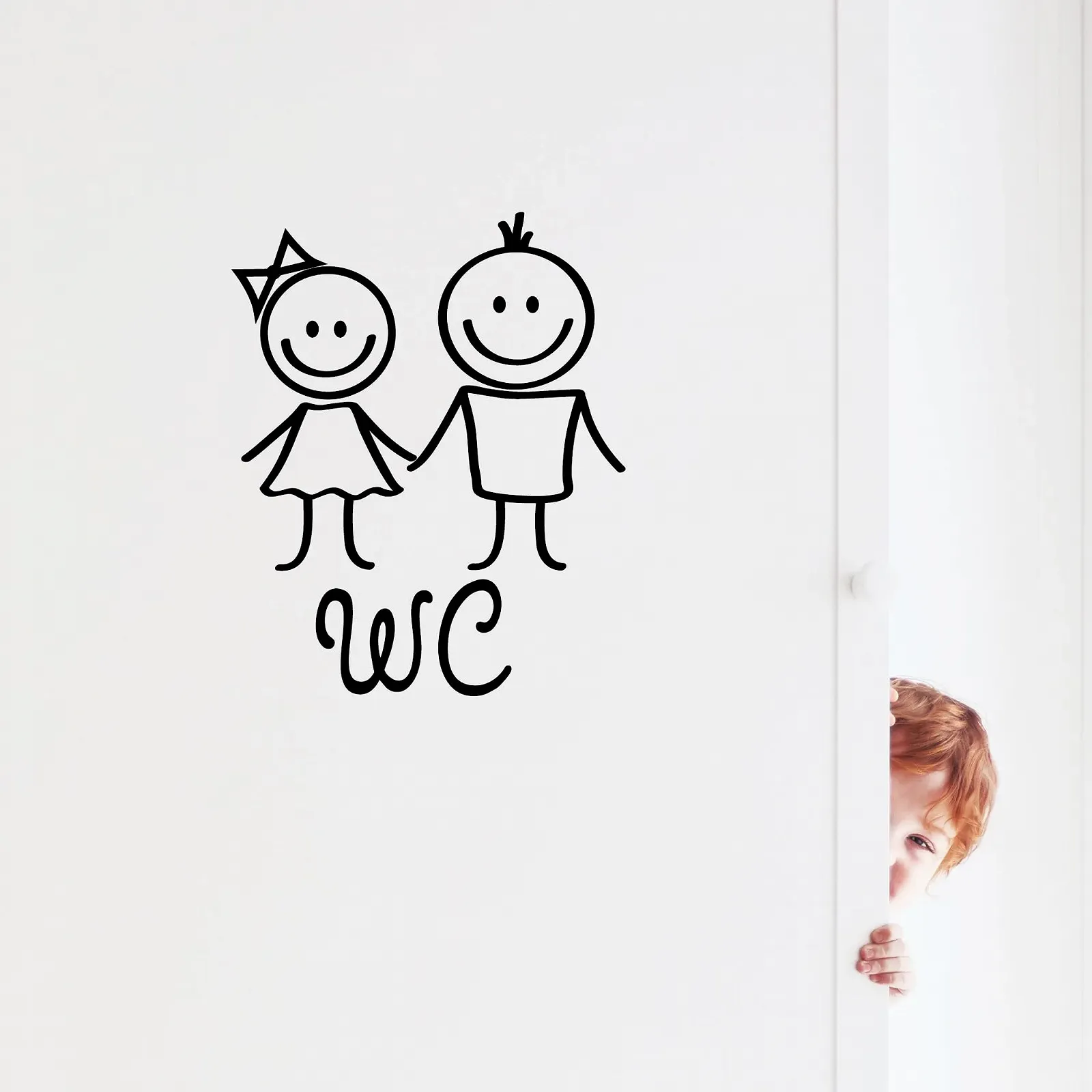 Наклейка на двери Wall Tattoo Loft Toilet Male 30 цветов, фото №5