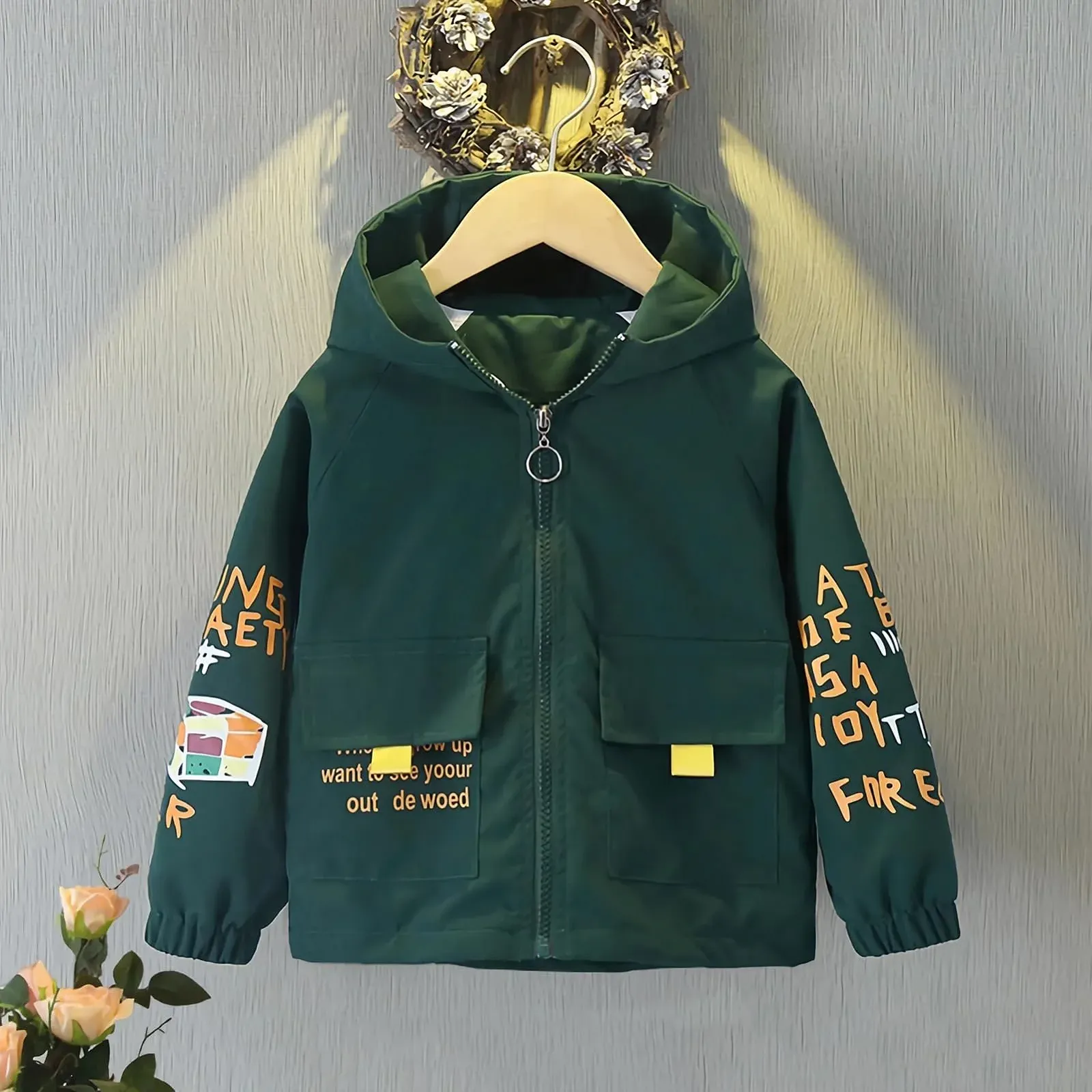 Переходная куртка L SERVER Ветровка для мальчиков с капюшоном, фото №2 Переходная куртка L SERVER Ветровка для мальчиков с капюшоном, фото №2