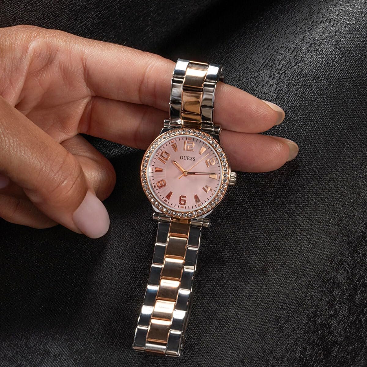 Годинник GUESS Fawn GW0686L4 Жіночий, Нержавіюча сталь, Двоколірний, Різнокольоровий/Рожеве золото, Браслет, фото №8