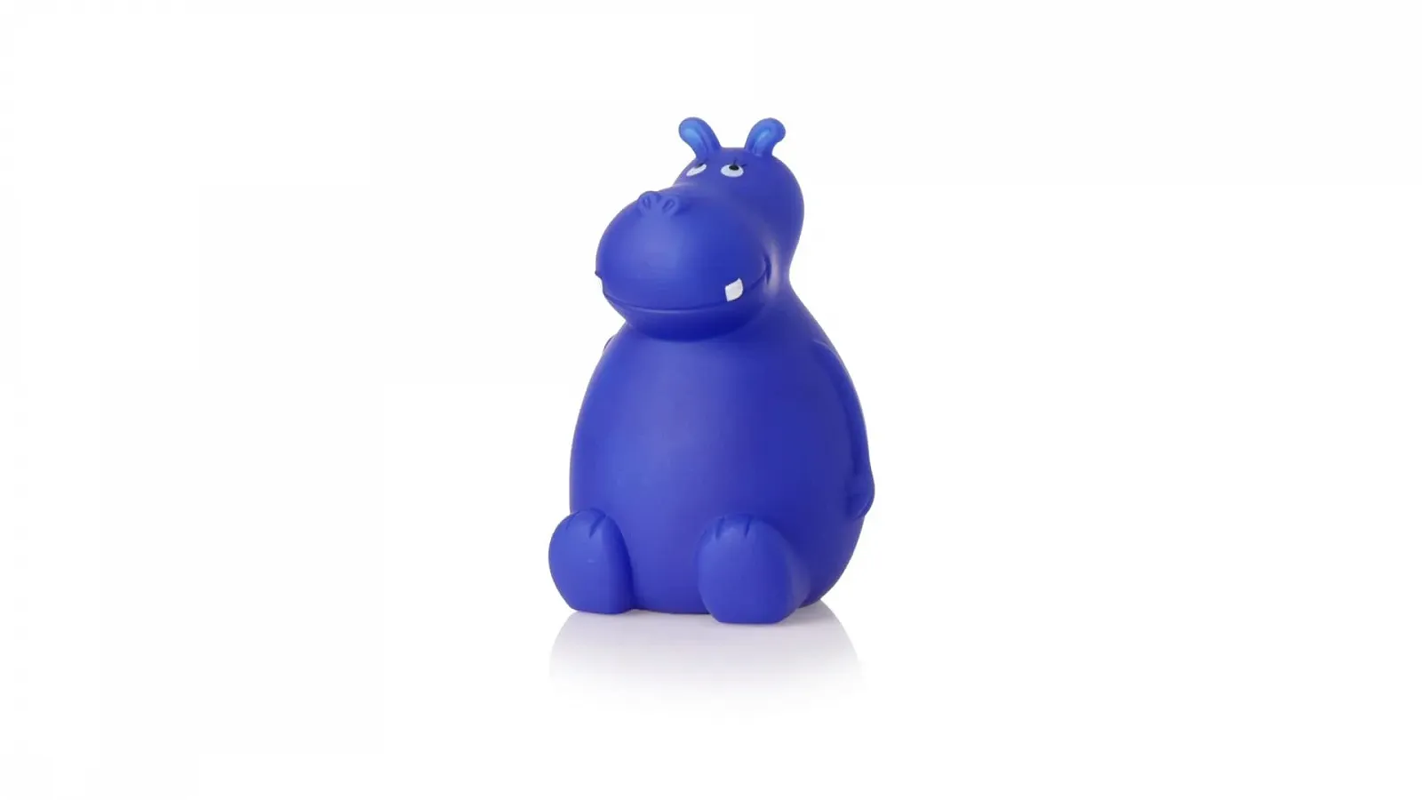 Копилка Бегемот мягкая PVC синяя 9х14х9 см, фото №2