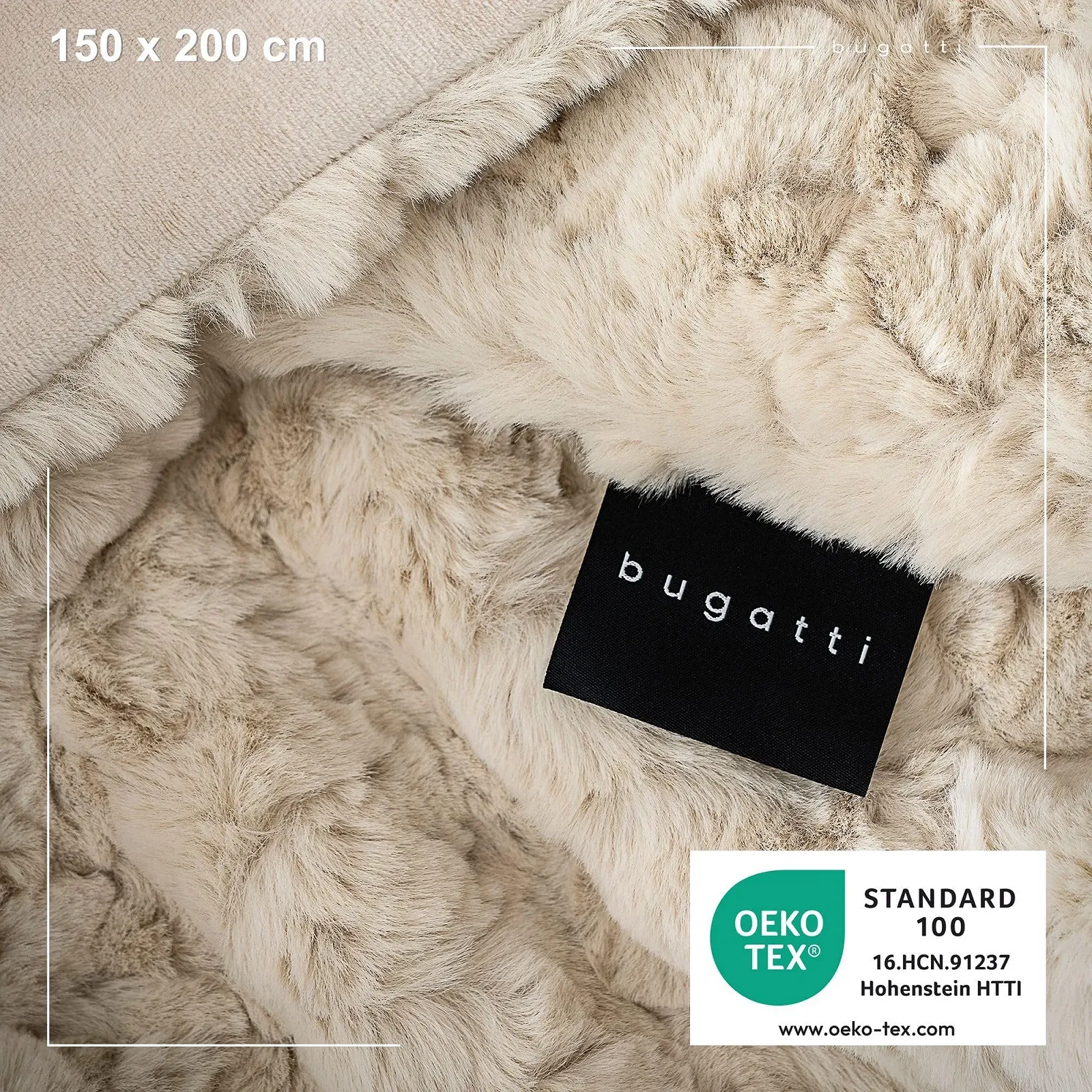 Покривало зі штучного хутра bugatti 150 x 200 см, фото №4
