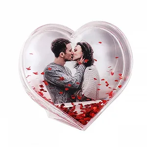 Купить Снежный шар Сердце Herz & Heim Персонализированный Фото - Фото 1 Снежный шар Сердце Herz & Heim Персонализированный Фото - Фото 1