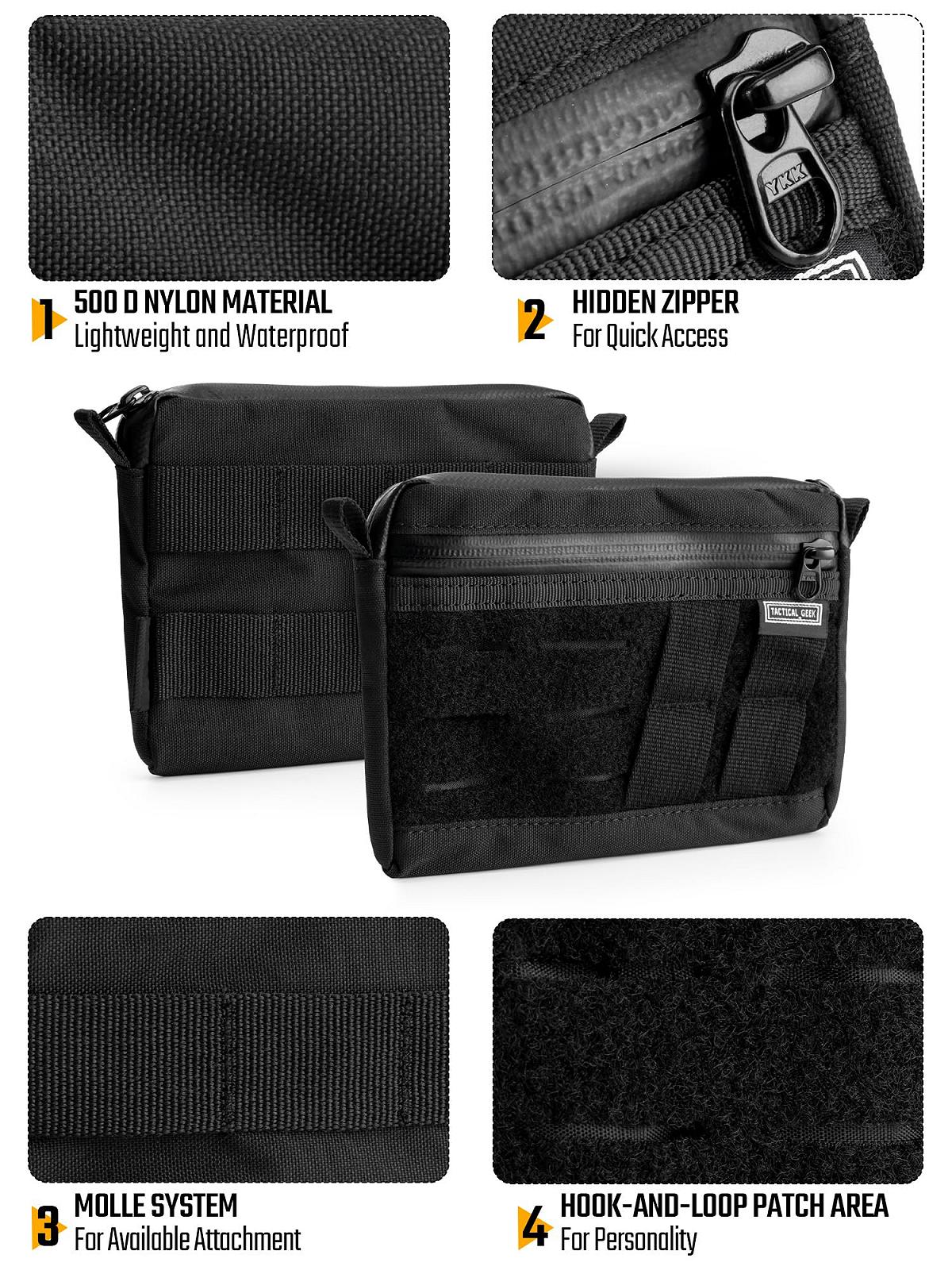 Сумка через плече TACTICAL_GEEK Block H EDC Mini, чорний, black, фото №3