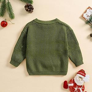 Детский рождественский джемпер My First Christmas Outfit для мальчиков и девочек, рождественский вязаный джемпер для новорожденных с длинными рукавами, вязаная одежда для малышей synthetic.ua - Фото 1