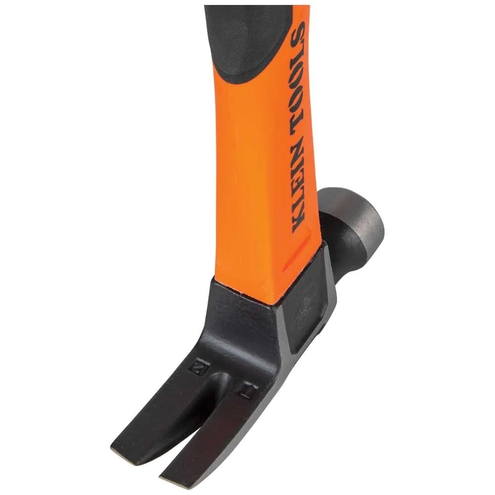 Молоток-гвоздодер Klein Tools H80816 13" 16 унций с гладкой головкой и ручкой из стекловолокна, фото №10