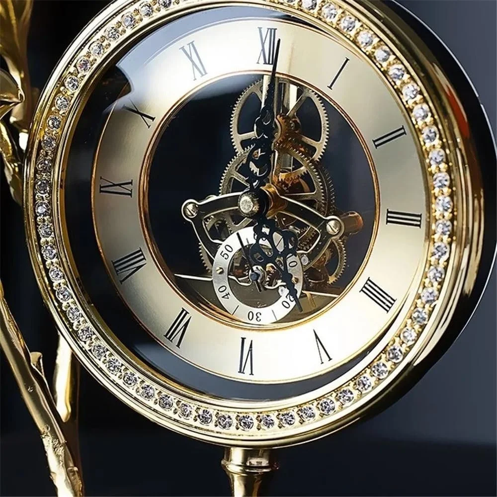 Настольные часы Yixinzi-2024 Креативность Позолоченная птица Декоративные, фото №3 Настольные часы Yixinzi-2024 Креативность Позолоченная птица Декоративные, фото №3