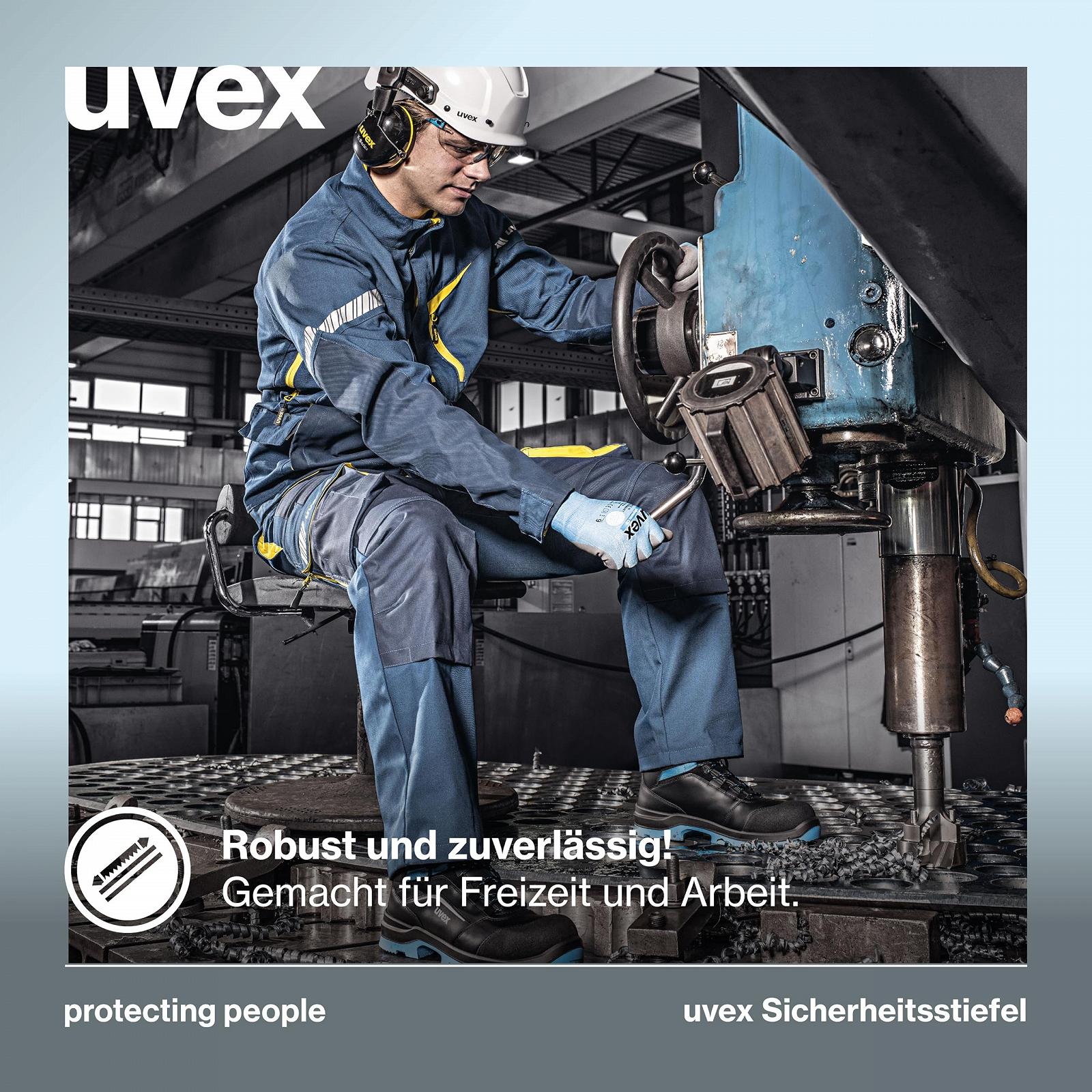 Мужские кожаные рабочие ботинки Uvex 2 Xenova S3, фото №7