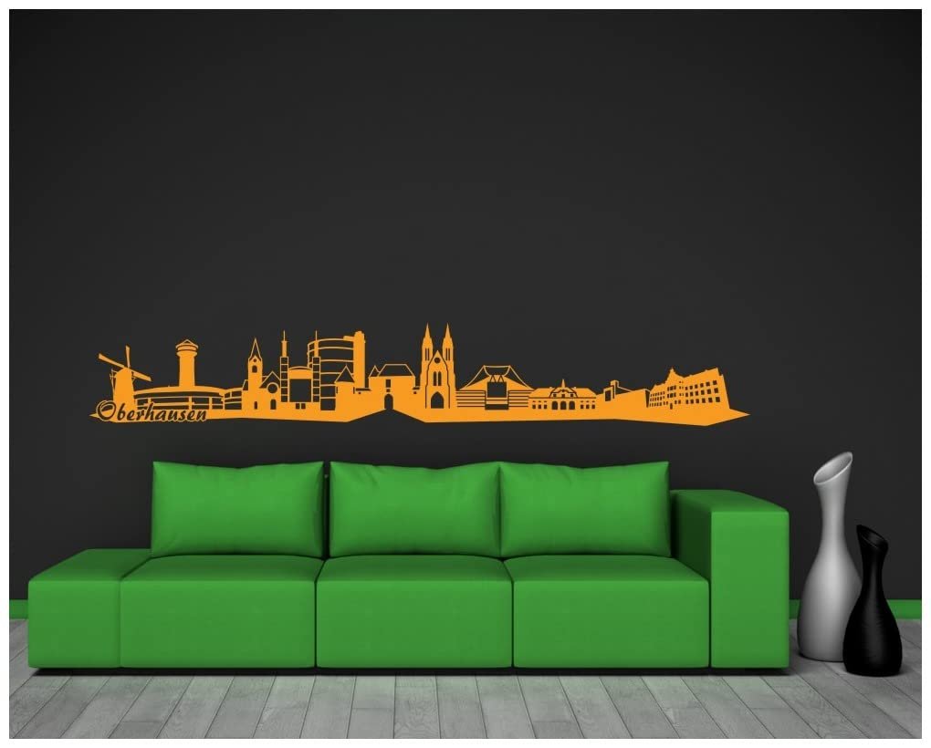 Наклейка на стіну Samunshi Oberhausen Skyline 150 х 23 см Чорна, фото №3 Наклейка на стіну Samunshi Oberhausen Skyline 150 х 23 см Чорна, фото №3