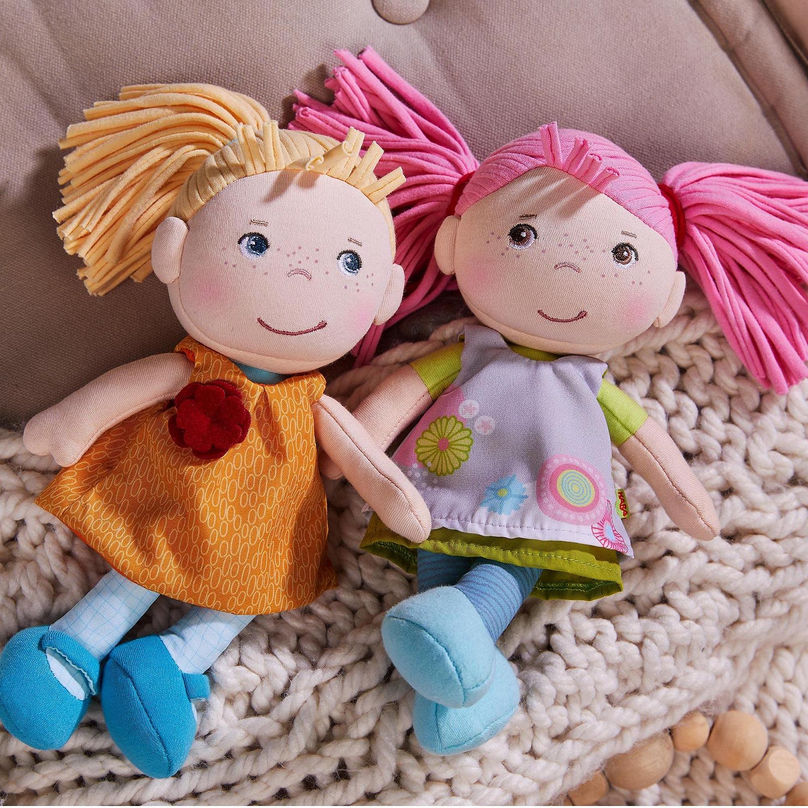 Кукла HABA Beatrice Мягкая тряпичная для младенцев от 6 месяцев для игры, объятий и комфорта бежевая в высококачественной подарочной упаковке, фото №3