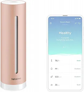 Монитор качества воздуха в помещении Netatmo Home Coach NHC-EC Wi-Fi Розовый - Фото 1