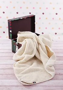 Одеяло из овечьей шерсти мериноса Ecru 200 x 200 см, 100% шерсть мериноса - Фото 1