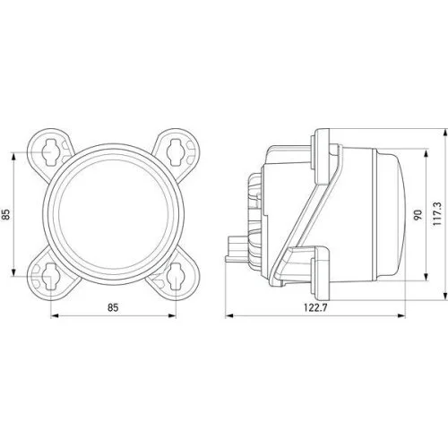 Фара головного света HELLA 1K0 015 050-121 для HYMER PLAXTON ALEXANDER DENNIS, фото №3