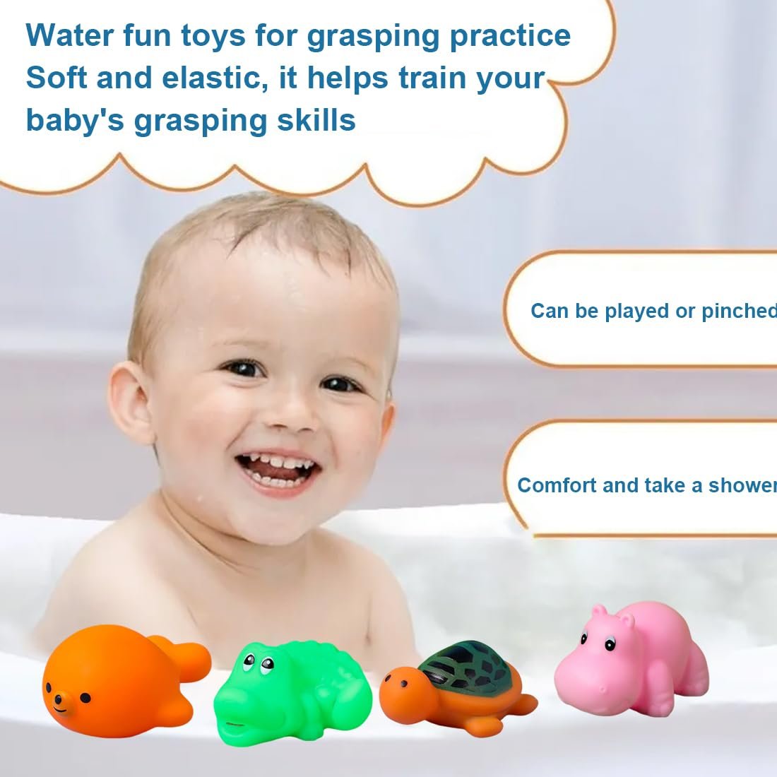 Іграшка для ванни Дитяча Набір 12 штук Водна, фото №4 Іграшка для ванни Дитяча Набір 12 штук Водна, фото №4