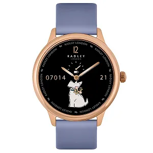 Смартчасы RADLEY Series 19 с денимово-синим силиконовым ремешком RYS19-2130 - Фото 1