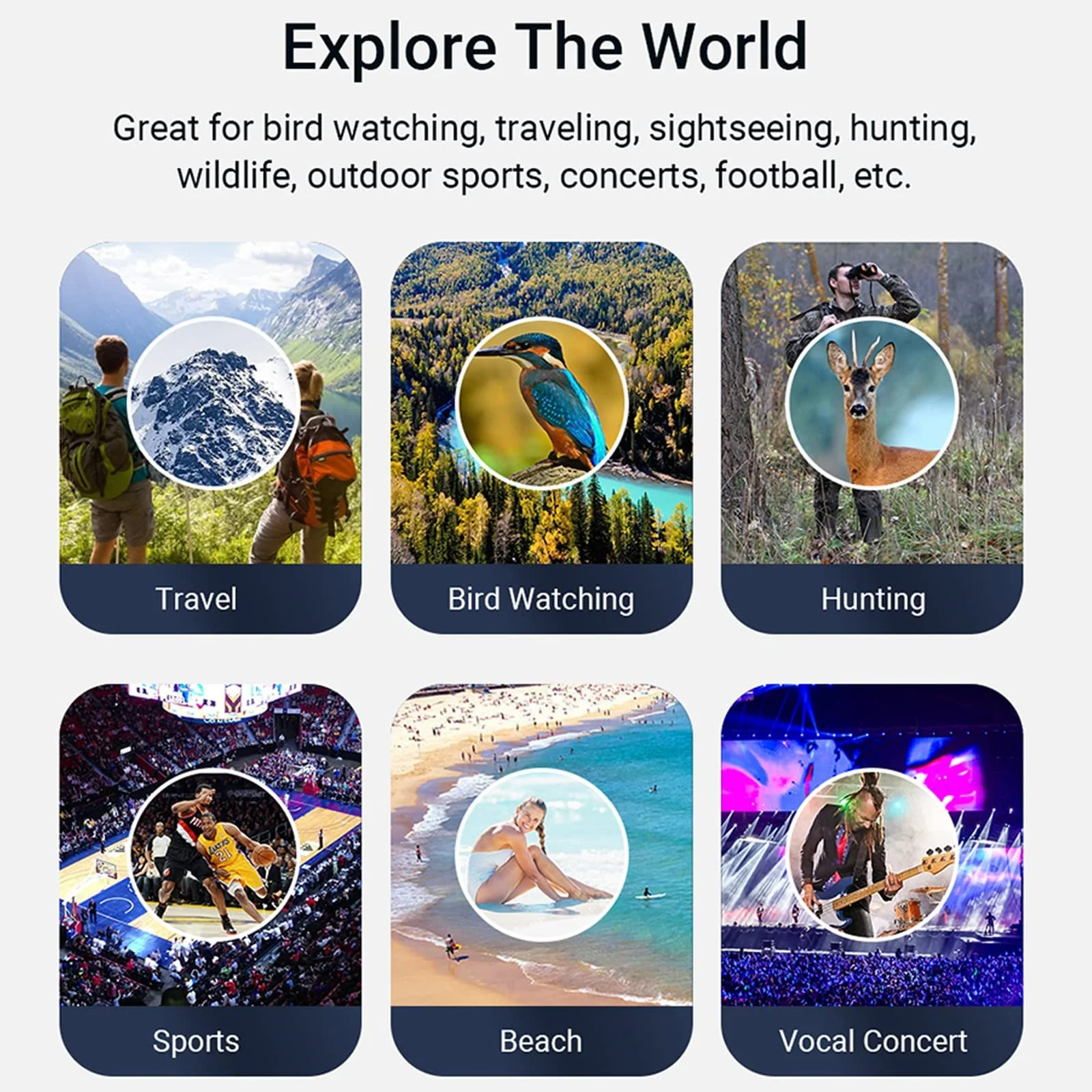 Бінокль 10x42 Високопотужний Водонепроникний HD, фото №3