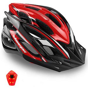 Шолом велосипедний Shinmax з LED підсвічуванням та знімним козирком - Фото 1