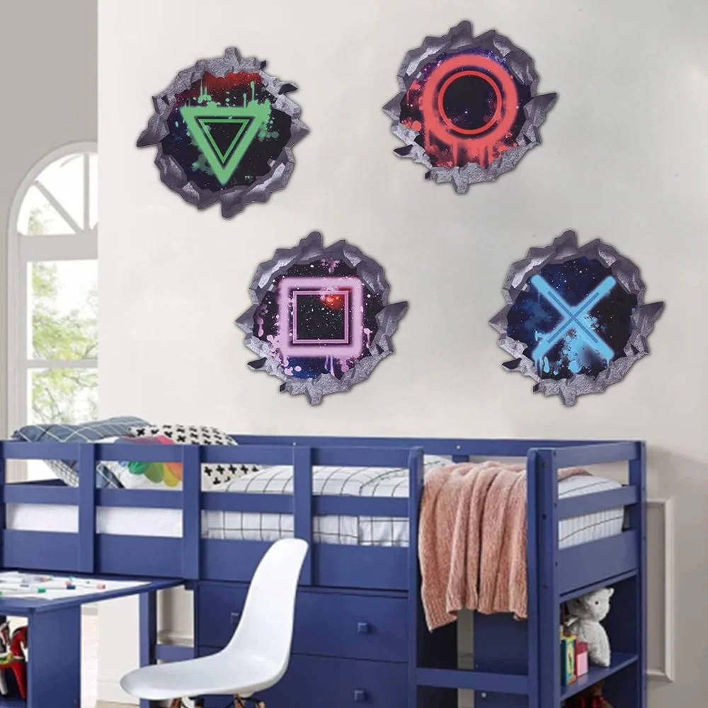 Наклейка на стіну Gamer Poster 3D Відеоігри ПВХ 28 см, фото №5