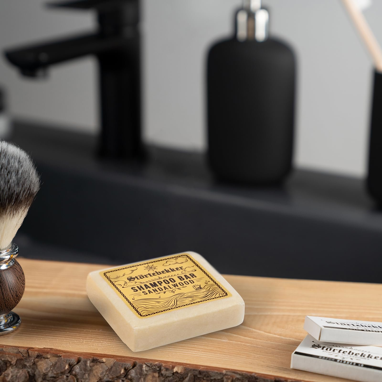 Твердый шампунь Störtebekker Premium Sandalwood Веганский, ручная работа – 100 г, фото №3 Твердый шампунь Störtebekker Premium Sandalwood Веганский, ручная работа – 100 г, фото №3