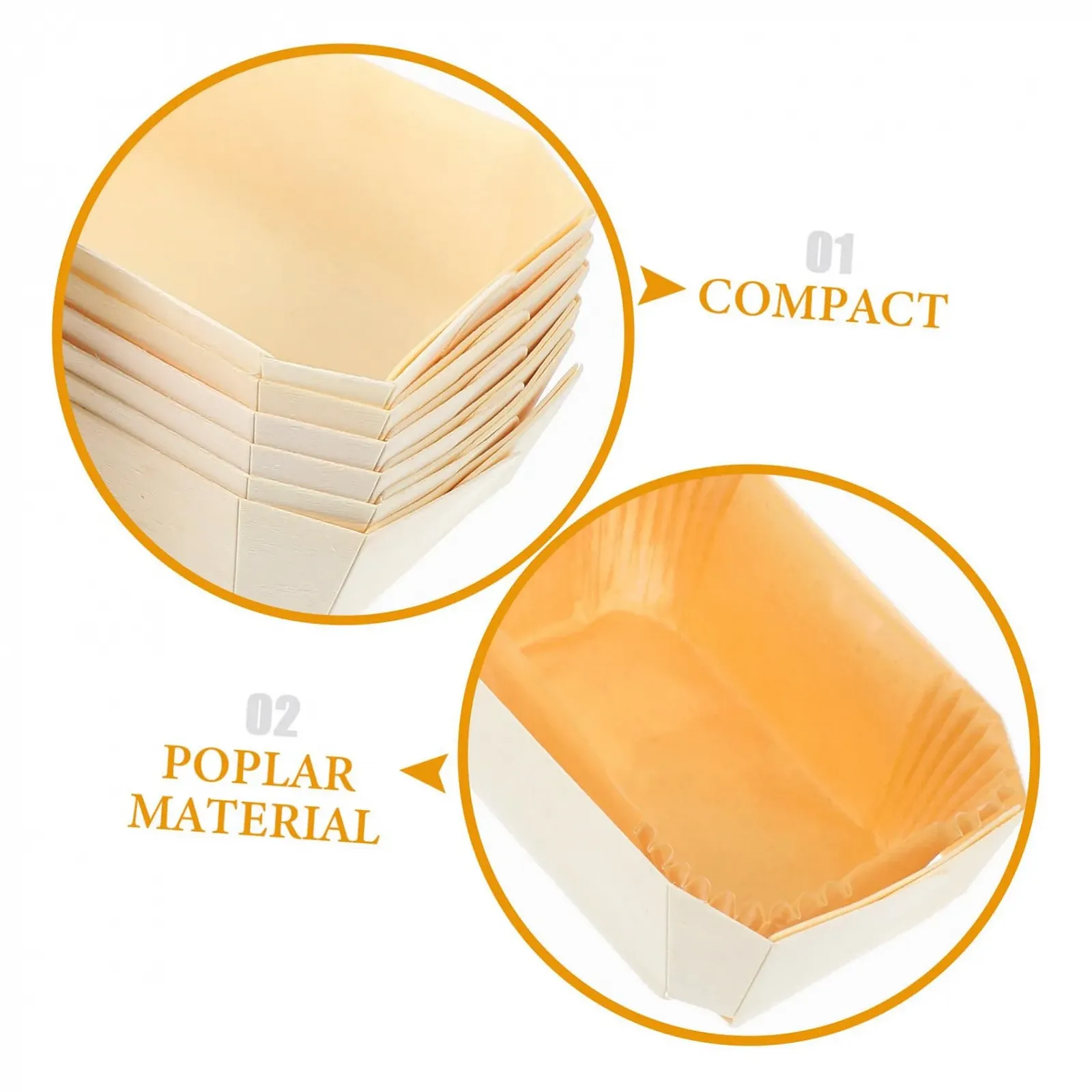 Форми для випікання Ciieeo 6 шт прямокутні дерев'яні з антипригарним покриттям для хліба та кексів, фото №8