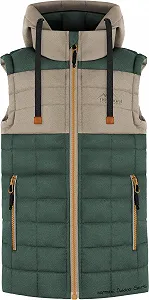 Детский зимний жилет normani стеганный с капюшоном. - Фото 1