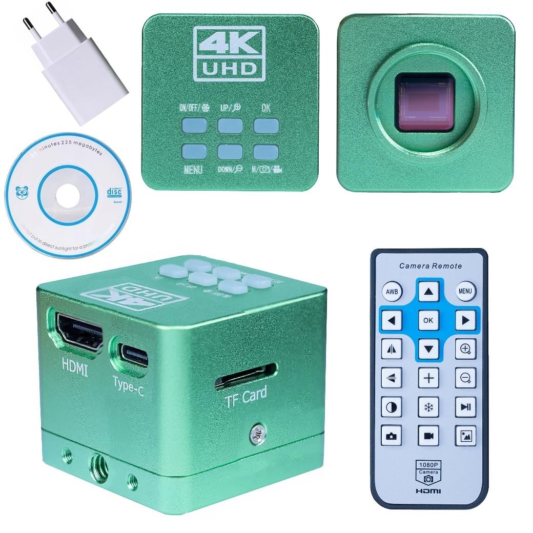 Камера для микроскопа Scutum Green PRO KMSGP-HDMI-USB 4K 16MP с HDMI и USB-C, сенсор Sony IMX223, HDR, 7-кратный зум, C-Mount, фото №1