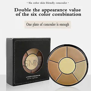 Палетка консилерів Holzsammlung 6 Colours для контурування, водостійка, з повним покриттям, 2 x 10 г synthetic.ua - Фото 1